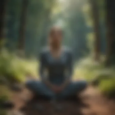 Embracing Stillness in Nature Meditative posture in nature