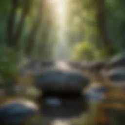 A serene landscape for meditation