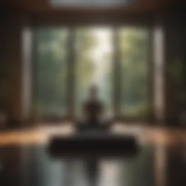 Meditation Space for Introspection A tranquil setting for meditation and reflection