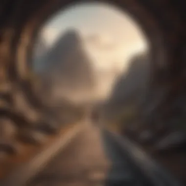 Abstract representation of the mind's journey