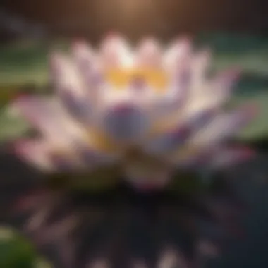 Close-up of a lotus flower symbolizing peace