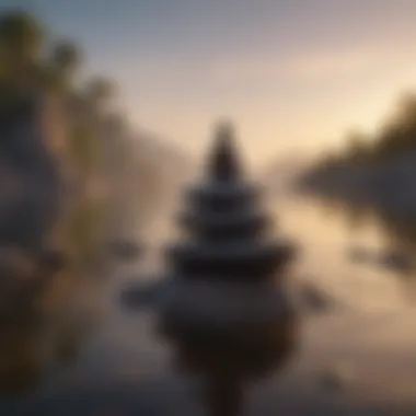 Mindfulness and Serenity Serene setting for mindfulness and meditation practices