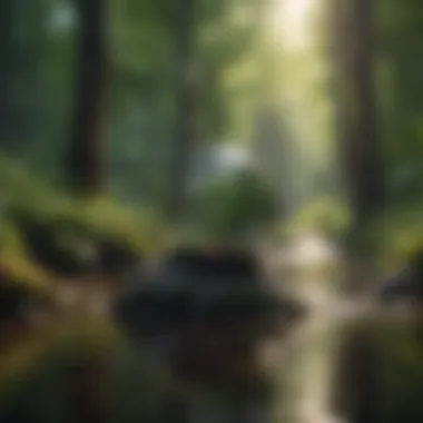 Nature and Mindfulness Connection Mindfulness concept with nature