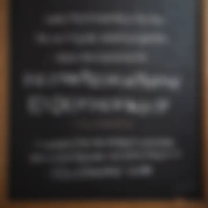 A chalkboard filled with encouraging phrases
