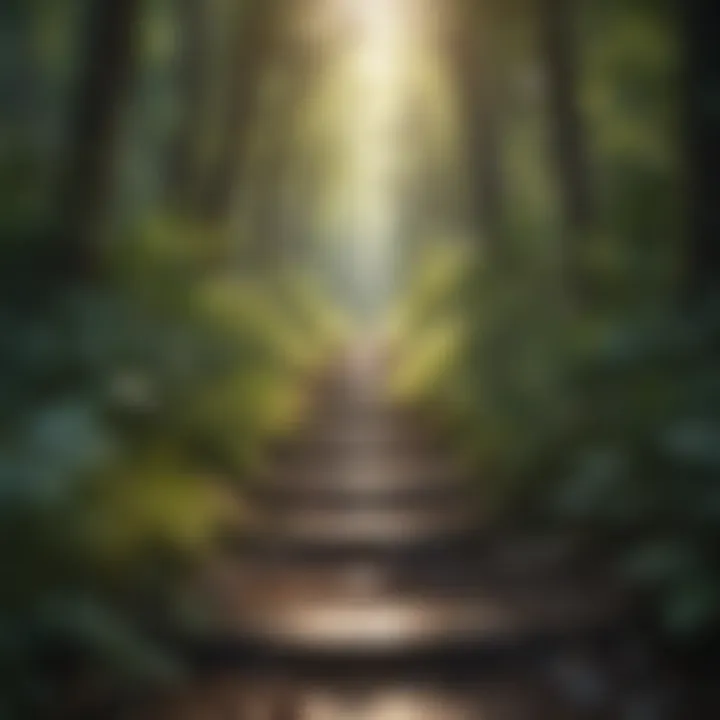 A serene landscape representing tranquility