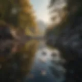 A serene landscape representing tranquility amidst turmoil