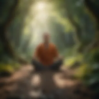 A mindful individual practicing meditation