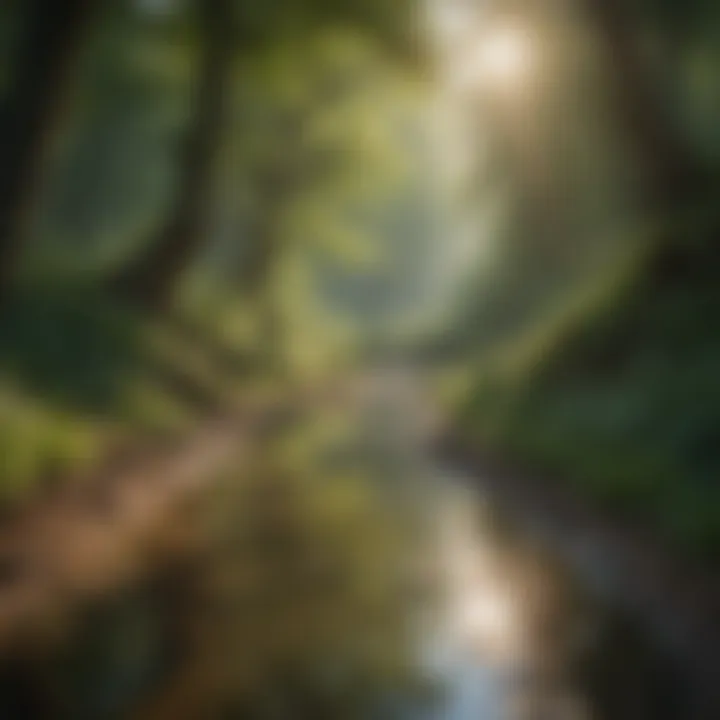 An inspiring view of nature promoting calmness and reflection