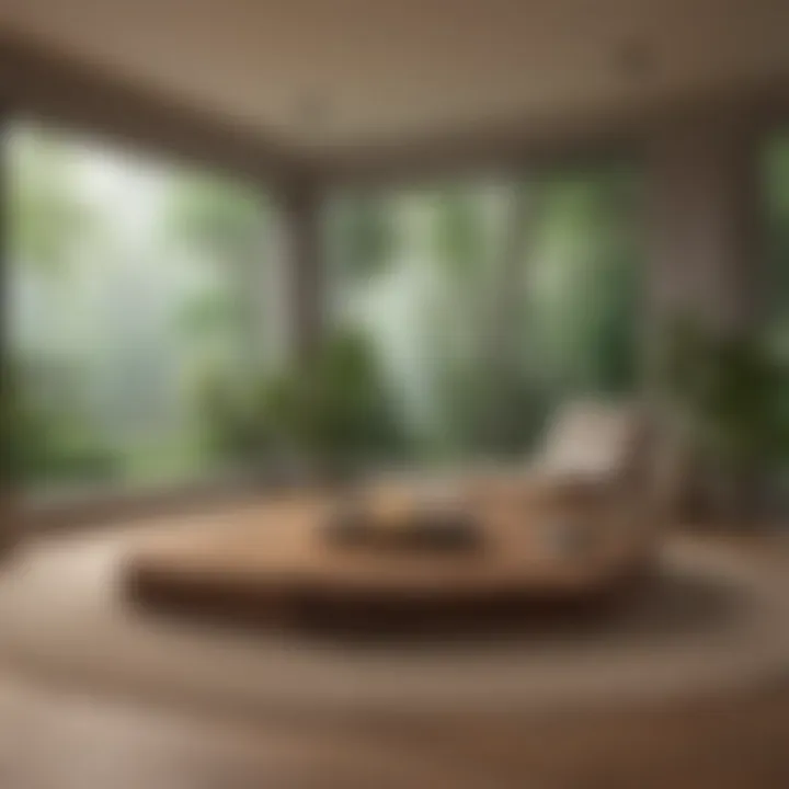 A peaceful indoor space designed for relaxation and mindfulness