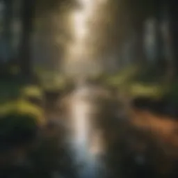 A serene landscape showcasing tranquility and peace