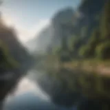 A serene landscape symbolizing tranquility and peace.