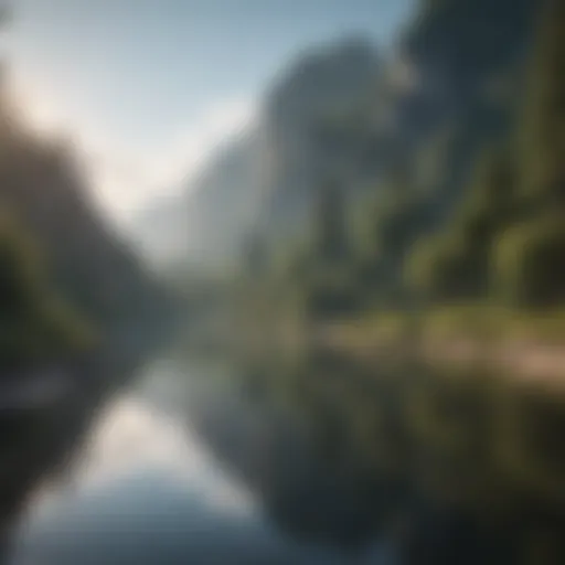 A serene landscape symbolizing tranquility and peace.