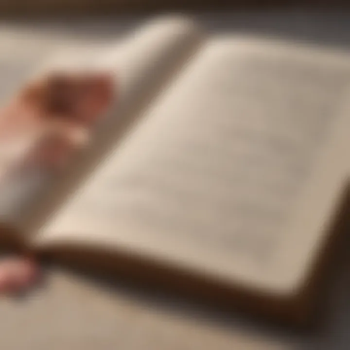 An open book with inspiring quotes, emphasizing the wisdom of self-love