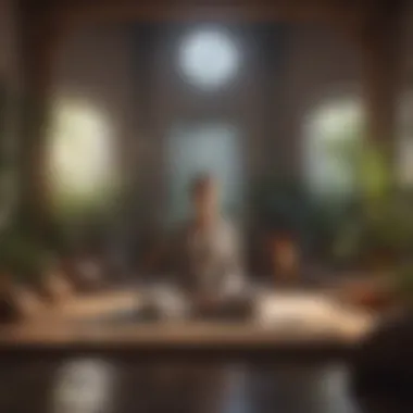 Creating a Sanctuary for Self-Reflection A peaceful meditation space