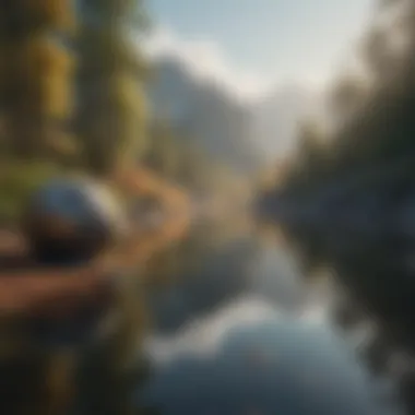 Journey to Inner Peace A serene landscape symbolizing inner peace and self-discovery