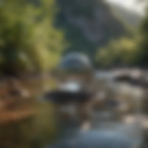 A serene landscape representing tranquility and strength