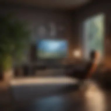 Serene Gaming Environment A serene gaming environment promoting relaxation