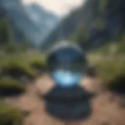 A serene landscape symbolizing tranquility amidst chaos