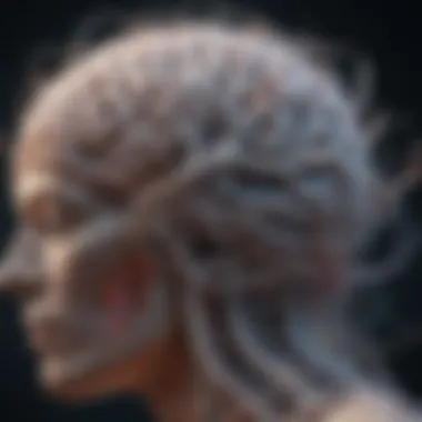 Interconnected Neural Pathways A brain with interconnected neural pathways highlighting cognitive exercises