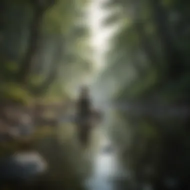 Mindfulness in Nature A serene landscape promoting mindfulness and mental clarity