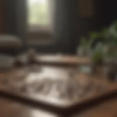 Relaxing Puzzle Challenge A serene environment featuring puzzles that stimulate the mind.