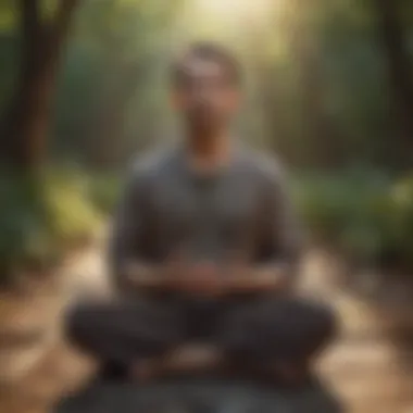 Different meditation practices displayed on a digital device