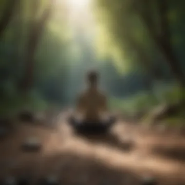 Mindfulness as a Path to Self-Love An individual engaging in mindfulness meditation