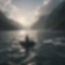 A serene landscape symbolizing peace amidst chaos