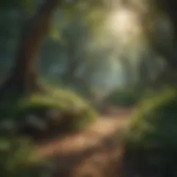 A serene landscape showcasing the beauty of nature and kindness