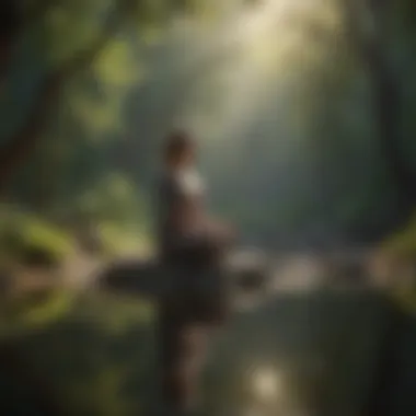 The Power of Gratitude in Meditation A serene landscape symbolizing gratitude and reflection