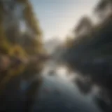 A serene landscape reflecting tranquility amidst sadness