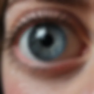 A close-up of a droplet symbolizing tears