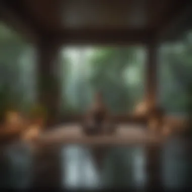 Tranquil Meditation Space A tranquil meditation space inviting mindfulness