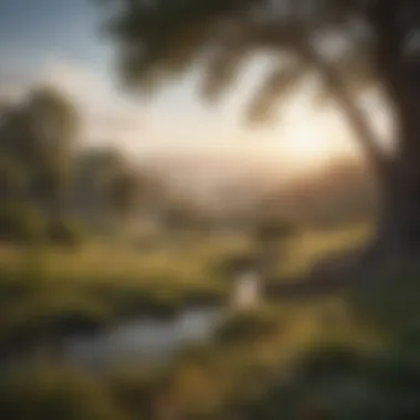 A serene landscape depicting nature's beauty, symbolizing the essence of gratitude.