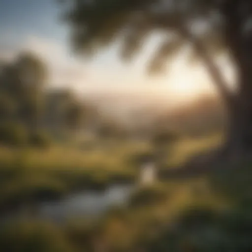 A serene landscape depicting nature's beauty, symbolizing the essence of gratitude.
