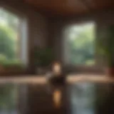 A serene environment with calming visuals for meditation