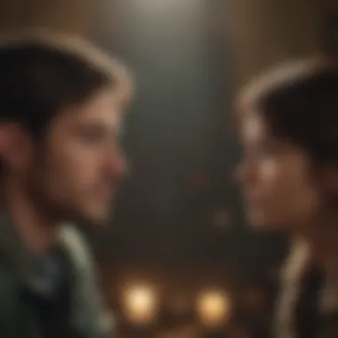 Two friends supporting each other during a challenging moment