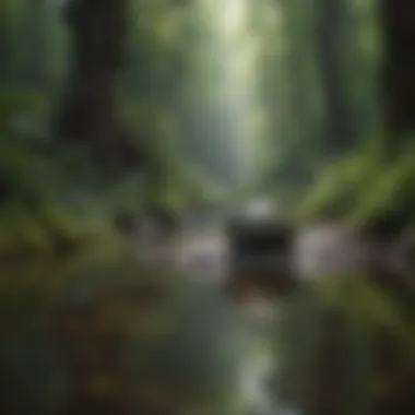 Tranquility in Nature A serene landscape representing tranquility and mindfulness