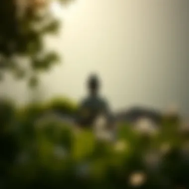 Mindfulness in Stillness A tranquil scene of meditation reflecting mental clarity