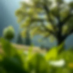 A serene landscape illustrating the essence of kindness