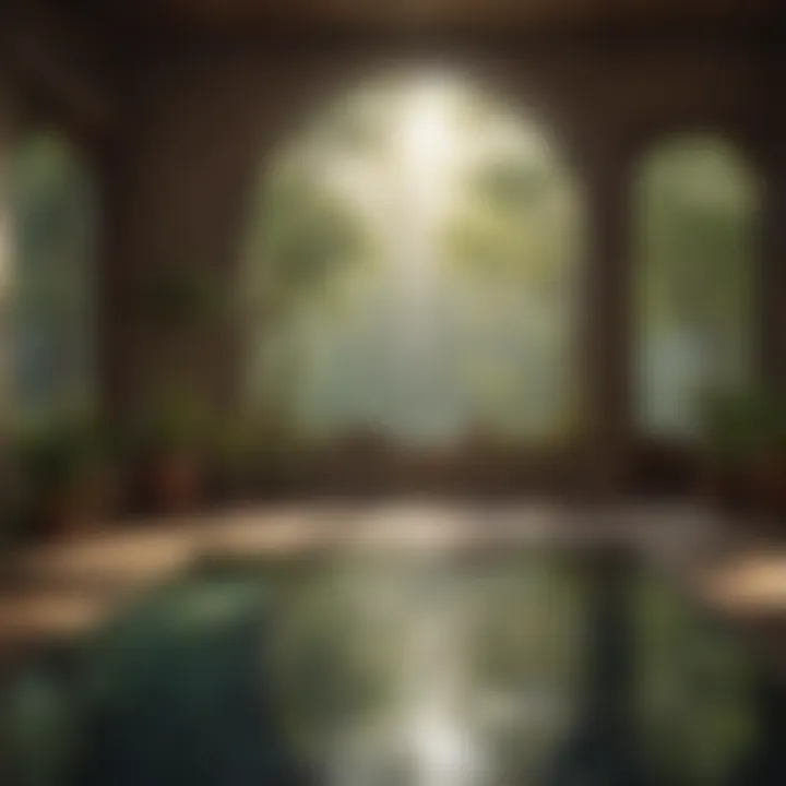 Sanctuary of Peace A peaceful setting designed for meditation, enhancing inner peace.