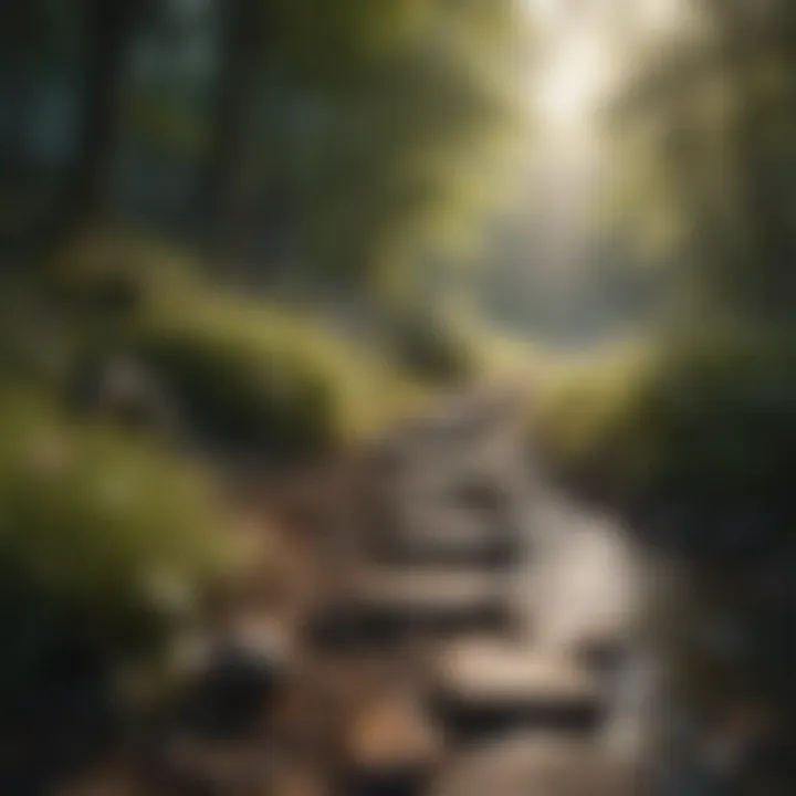 Tranquility in Nature A serene landscape illustrating tranquility and mindfulness.