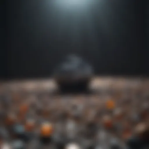 An abstract representation of emptiness despite abundance