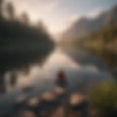 Finding Clarity Through Mindfulness Practices A serene landscape symbolizing mindfulness and reflection