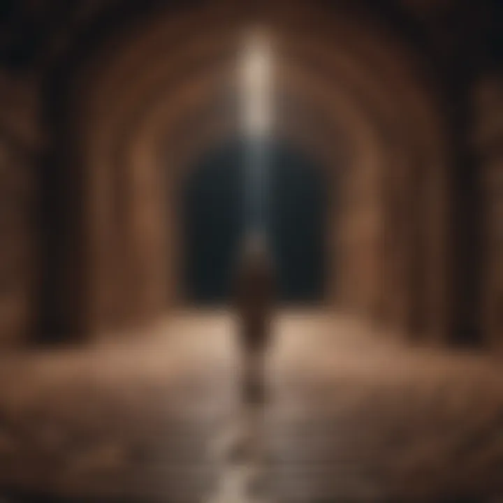 A symbolic image of societal pressures and expectations