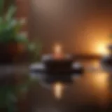 Calm ambiance created by meditation music