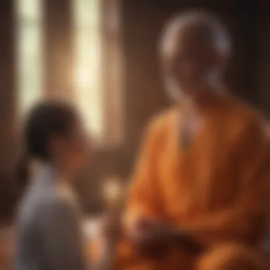 Visual representation of loving-kindness meditation