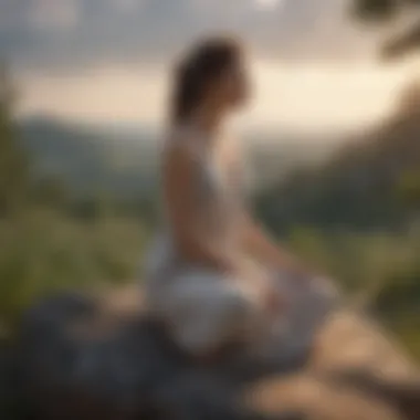 Embracing Tranquility A serene landscape embodying tranquility and peace