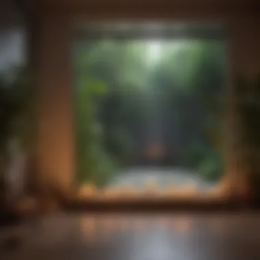 A Sanctuary for Mindfulness A tranquil meditation space adorned with candles and plants