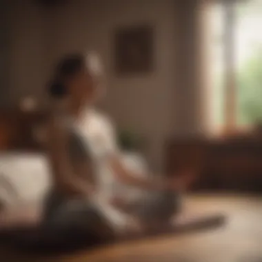 Meditation Techniques for Better Sleep A person practicing meditation to enhance sleep quality